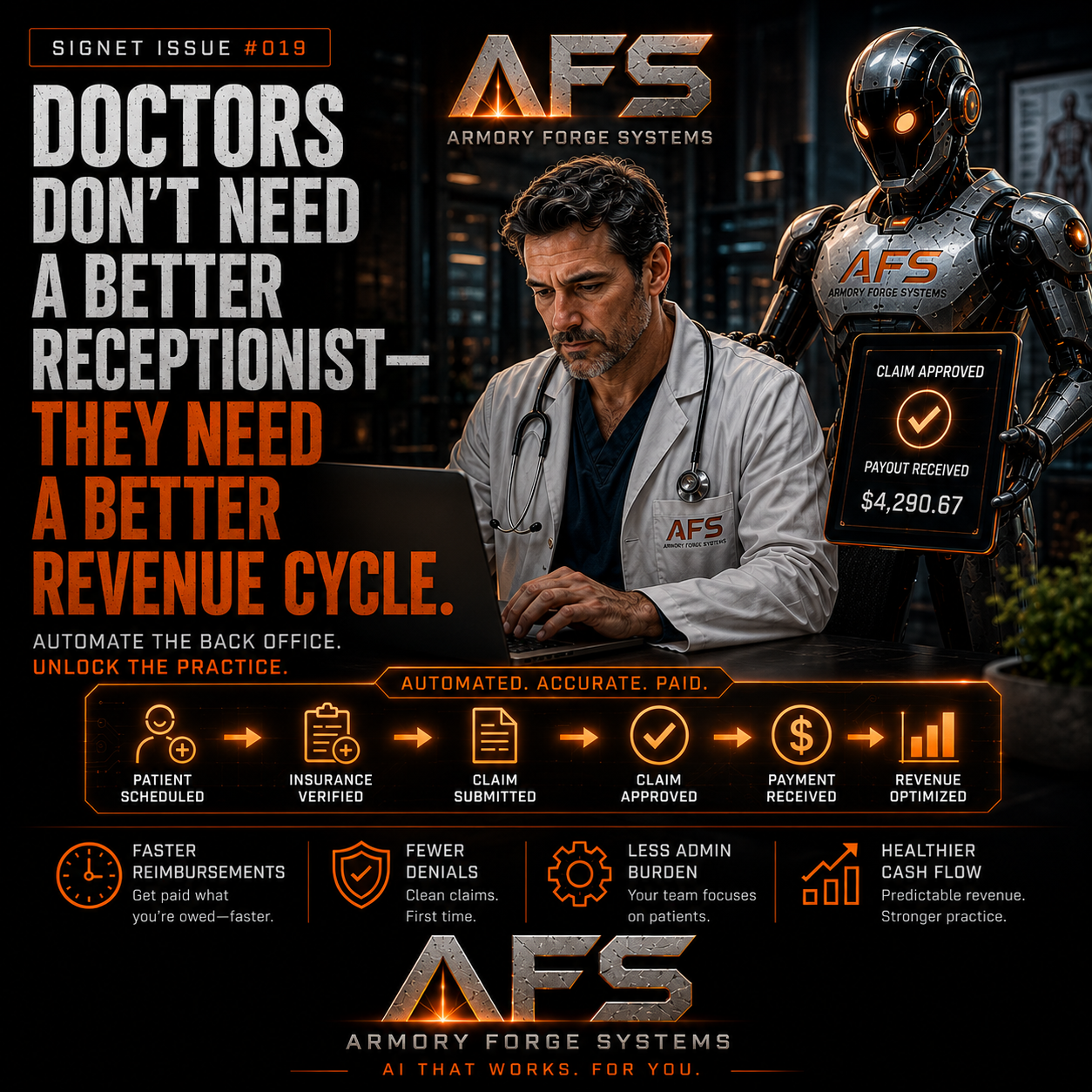 Doctors Don't Need a Better Receptionist — They Need a Better Revenue Cycle — The Signet