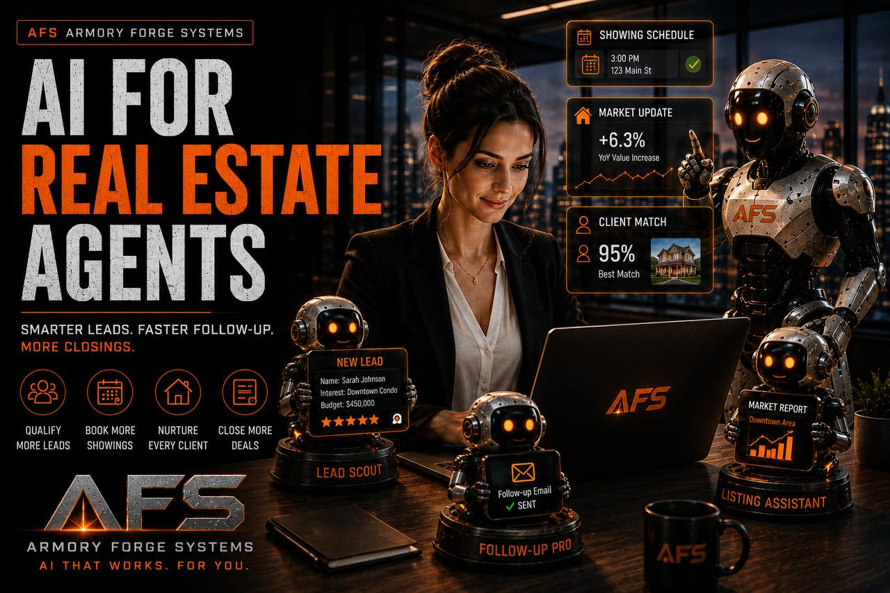 A real estate agent's phone lighting up with leads around the clock — the agent who answers first wins