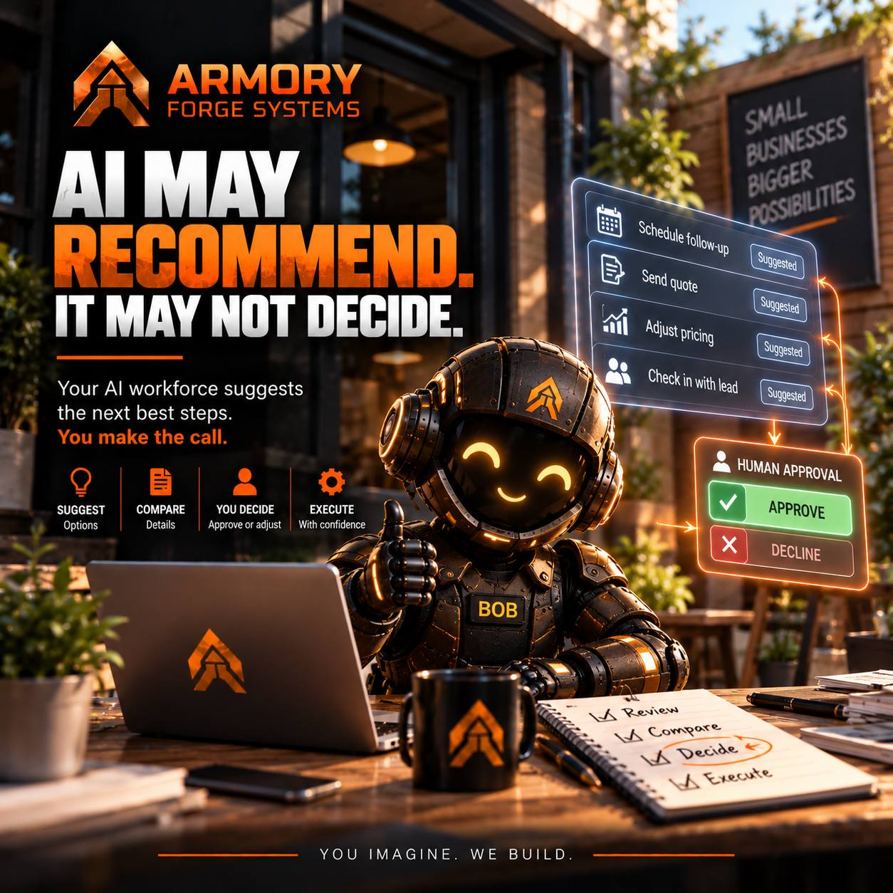 AI May Recommend. It Must Not Decide. — The Signet