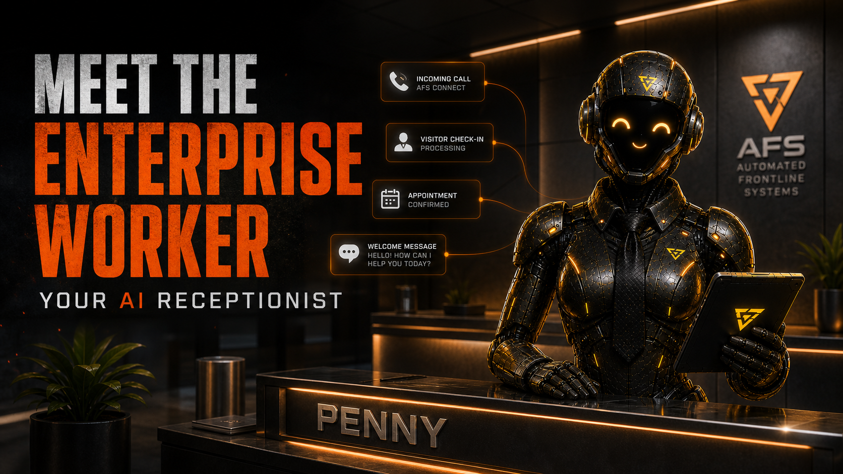 An AI receptionist answering every call for a small business — appointments booked, callbacks scheduled, no customer left behind