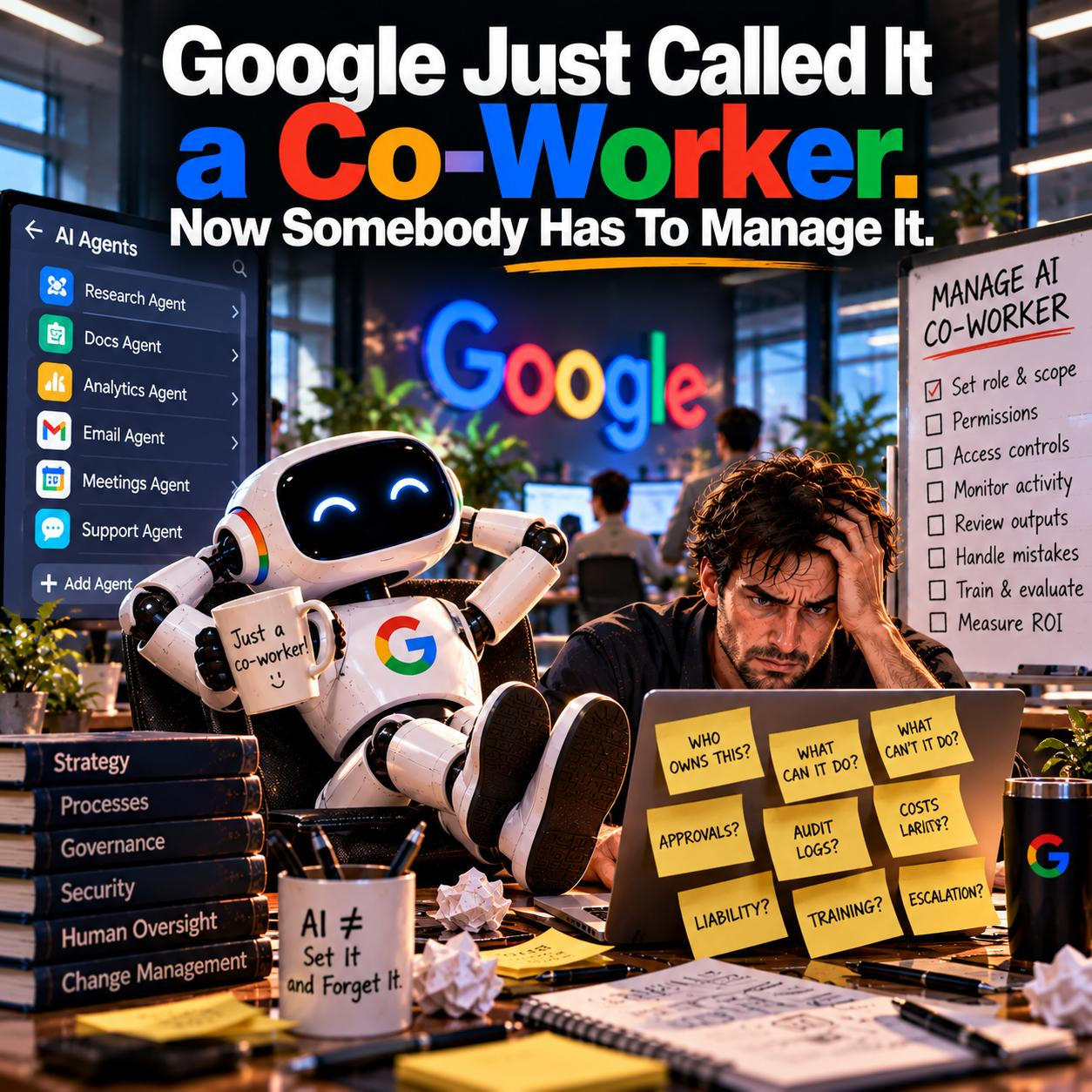 Google Just Called It a Co-Worker. Now Somebody Has To Manage It. — The Signet