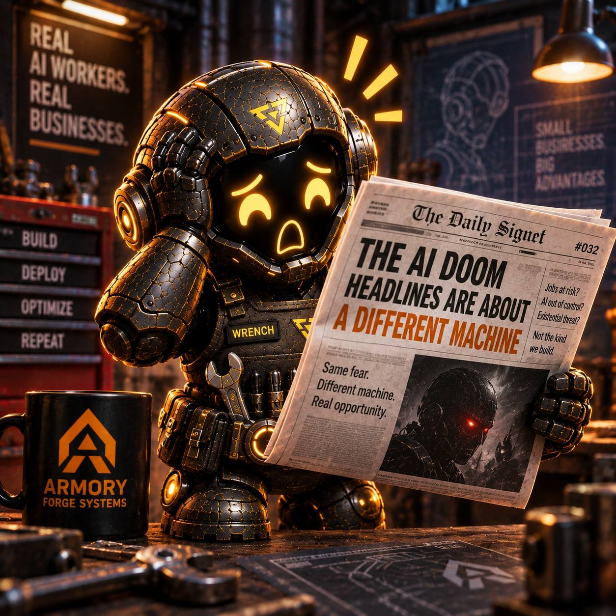 The AI Doom Headlines Are About a Different Machine — The Signet