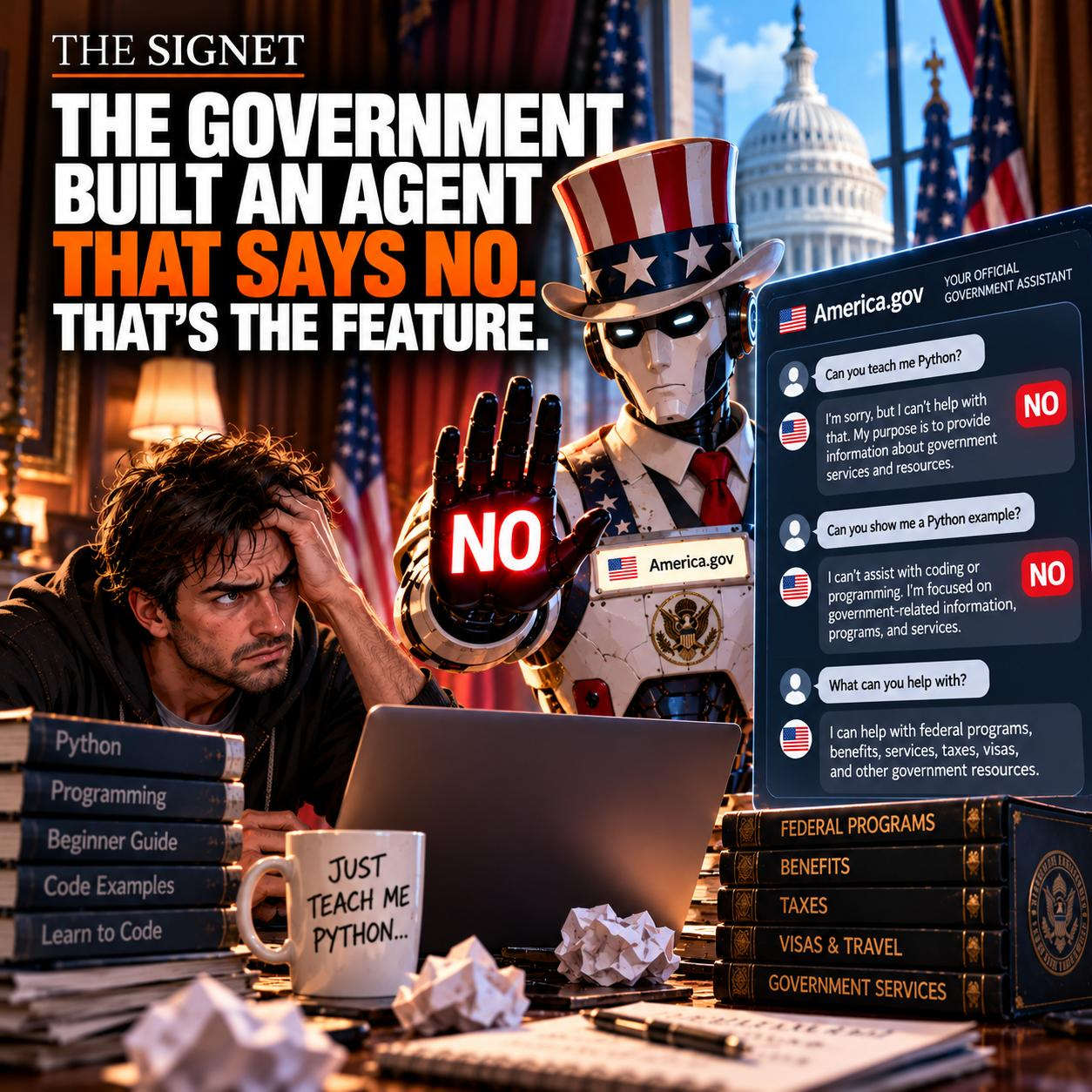 The Government Built an Agent That Says No. That's the Feature. — The Signet