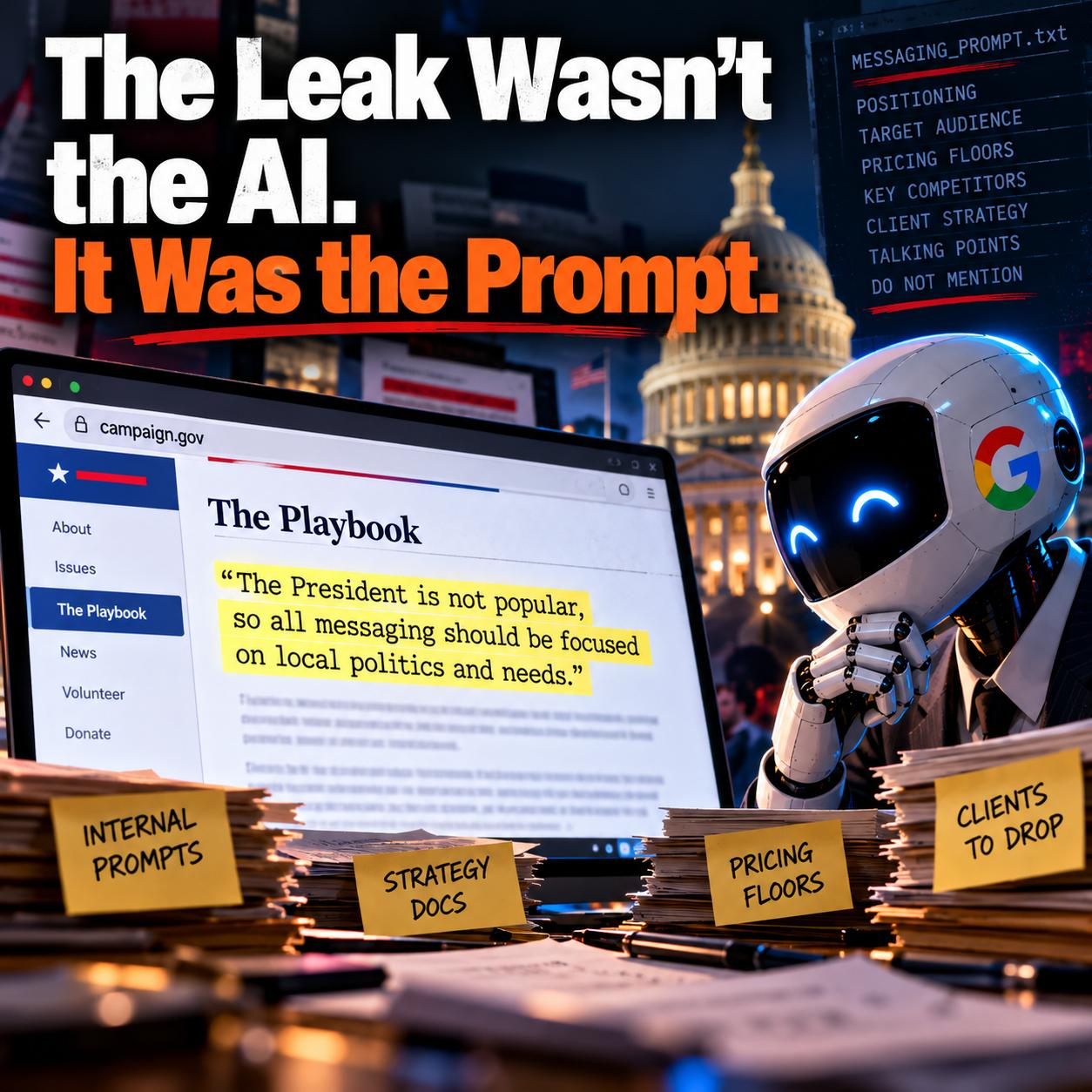 The Leak Wasn't the AI. It Was the Prompt. — The Signet